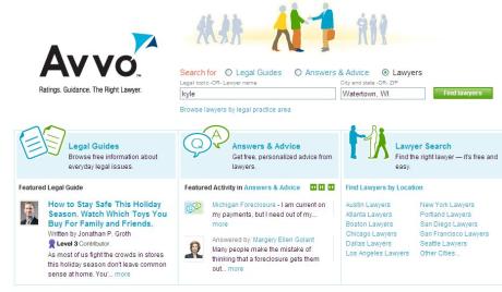 Avvo Legal Guide 